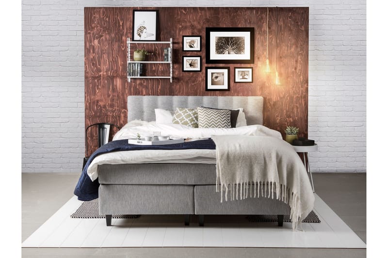 Sängynpääty Liliane 180 cm - Vaaleanharmaa - Huonekalut - Sänky - Sängyn lisävarusteet & sängynpäädyt - Sängynpääty