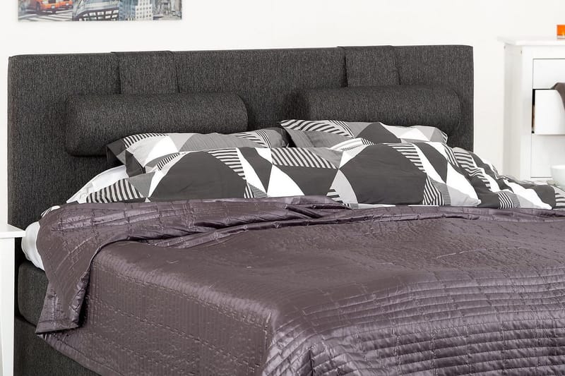 Sängynpääty Lucky 150 cm Sileä - Musta/Harmaa - Huonekalut - Sänky - Sängyn lisävarusteet & sängynpäädyt - Sängynpääty