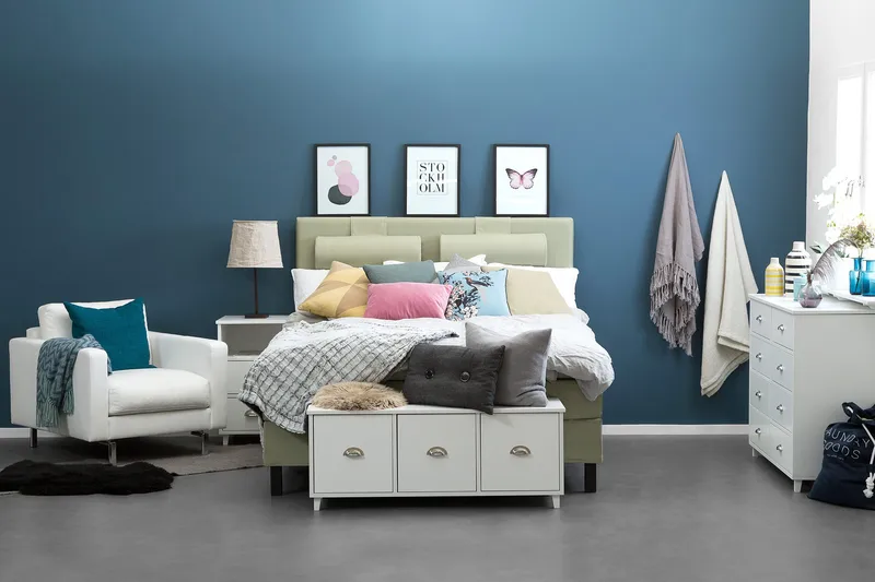 Sängynpääty Lucky 150 cm Sileä - Vihreä - Huonekalut - Sänky - Sängyn lisävarusteet & sängynpäädyt - Sängynpääty