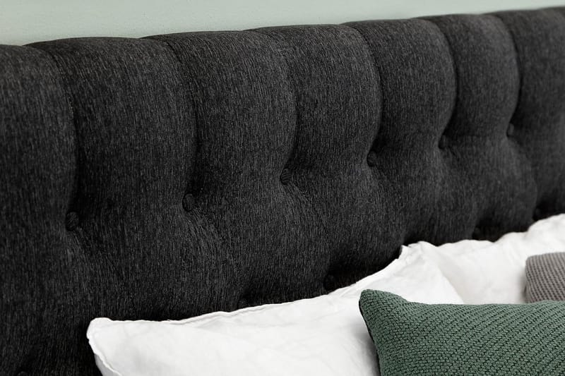 Sängynpääty Lucky 160 cm Diamant - Musta/Harmaa - Huonekalut - Sänky - Sängyn lisävarusteet & sängynpäädyt - Sängynpääty