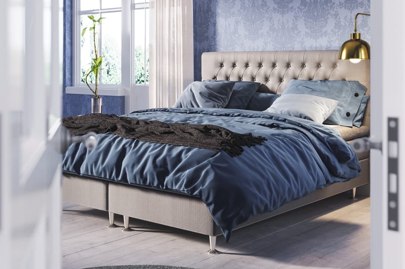 Sängynpääty Meja 140 cm - Vaaleanharmaa - Huonekalut - Sänky - Sängyn lisävarusteet & sängynpäädyt - Sängynpääty