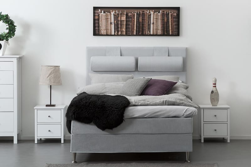 Sängynpääty Meja 140 cm - Vaaleanharmaa - Huonekalut - Sänky - Sängyn lisävarusteet & sängynpäädyt - Sängynpääty