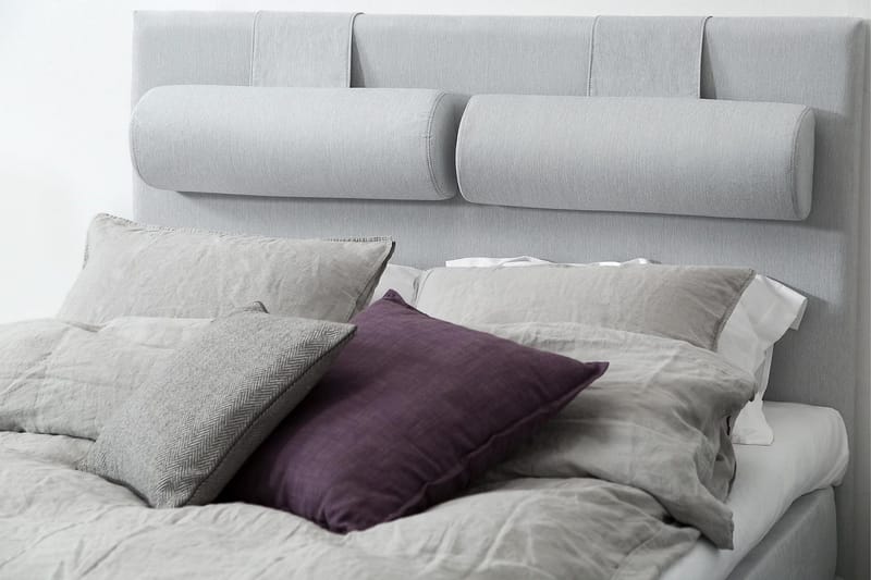 Sängynpääty Meja 140 cm - Vaaleanharmaa - Huonekalut - Sänky - Sängyn lisävarusteet & sängynpäädyt - Sängynpääty