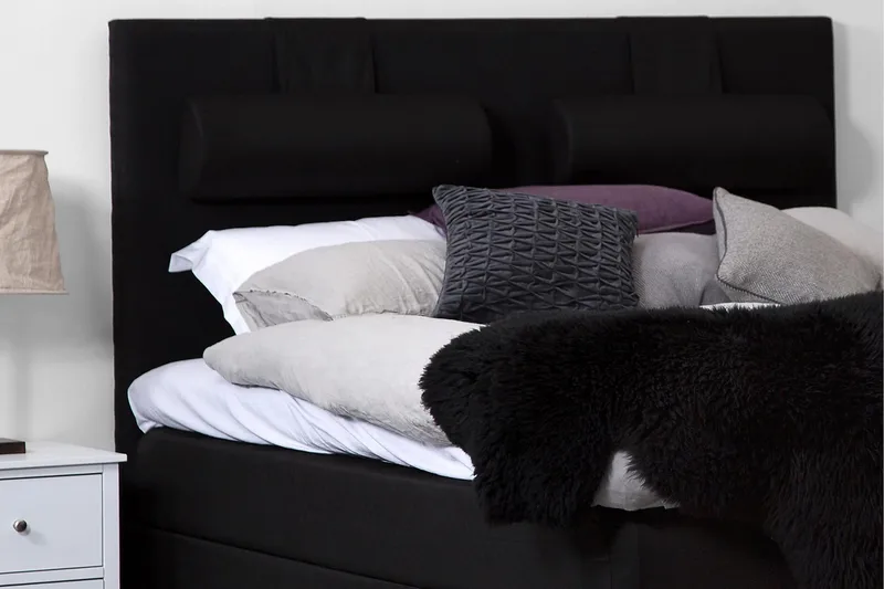 Sängynpääty Meja 160 cm - Musta - Huonekalut - Sänky - Sängyn lisävarusteet & sängynpäädyt - Sängynpääty