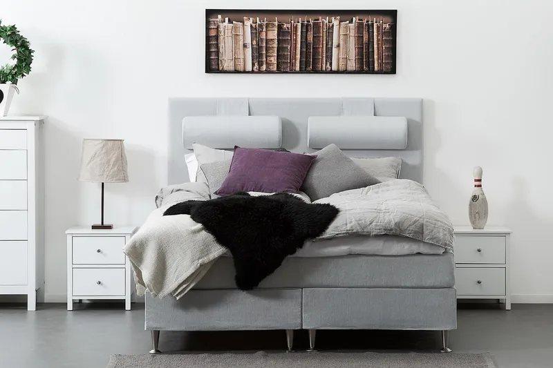 Sängynpääty Meja 160 cm - Vaaleanharmaa - Huonekalut - Sänky - Sängyn lisävarusteet & sängynpäädyt - Sängynpääty