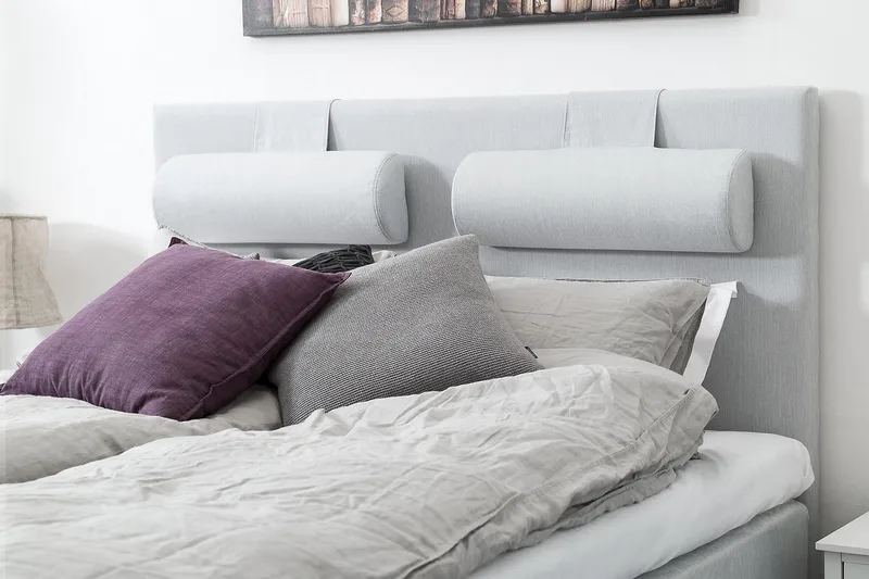 Sängynpääty Meja 160 cm - Vaaleanharmaa - Huonekalut - Sänky - Sängyn lisävarusteet & sängynpäädyt - Sängynpääty