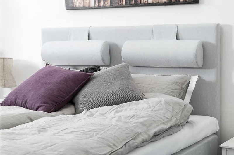 Sängynpääty Meja 160 cm - Vaaleanharmaa - Huonekalut - Sänky - Sängyn lisävarusteet & sängynpäädyt - Sängynpääty