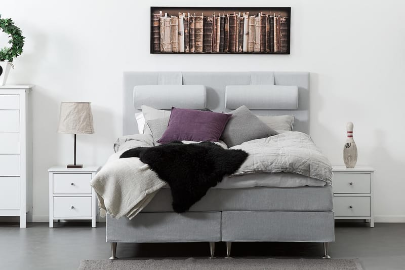 Sängynpääty Meja 180 cm - Vaaleanharmaa - Huonekalut - Sänky - Sängyn lisävarusteet & sängynpäädyt - Sängynpääty