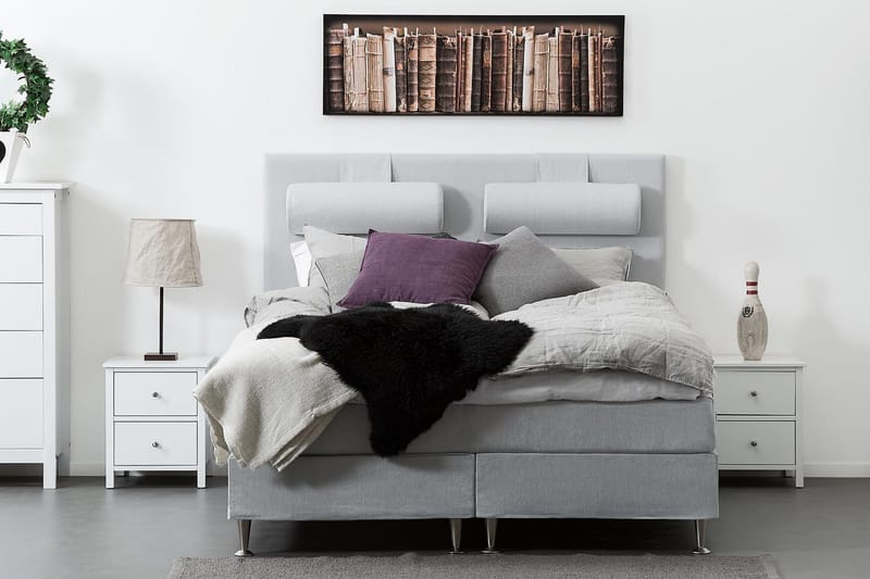 Sängynpääty Meja 180 cm - Vaaleanharmaa - Huonekalut - Sänky - Sängyn lisävarusteet & sängynpäädyt - Sängynpääty