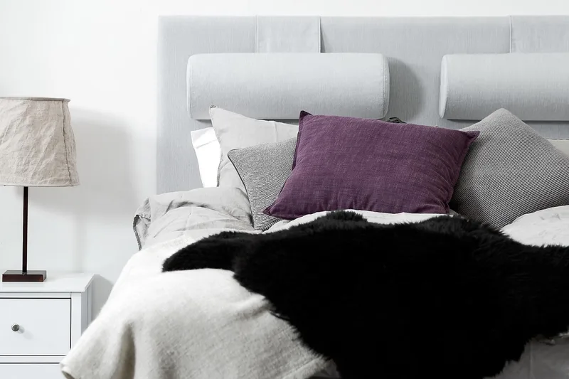 Sängynpääty Meja 180 cm - Vaaleanharmaa - Huonekalut - Sänky - Sängyn lisävarusteet & sängynpäädyt - Sängynpääty