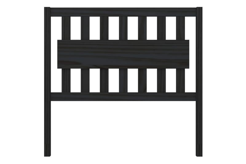 Sängynpääty musta 105,5x4x100 cm täysi mänty - Musta - Huonekalut - Sänky - Sängyn lisävarusteet & sängynpäädyt - Sängynpääty