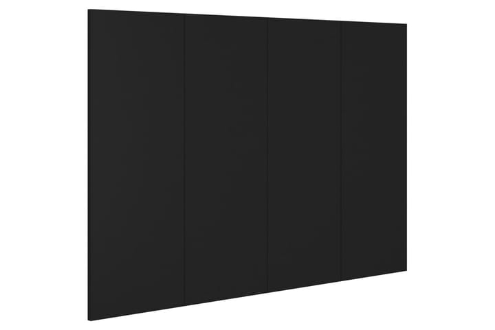 Sängynpääty musta 120x1,5x80 cm tekninen puu - Musta - Sängynpääty