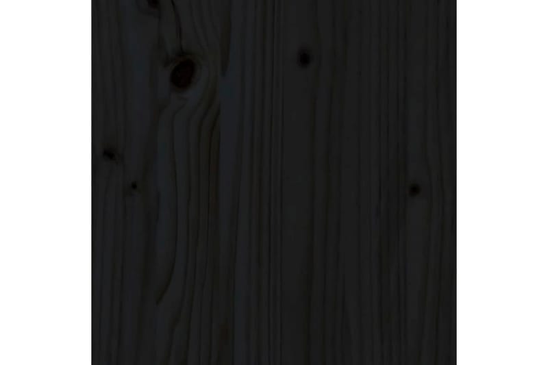 Sängynpääty musta 144x3x81 cm täysi mänty - Musta - Huonekalut - Sänky - Sängyn lisävarusteet & sängynpäädyt - Sängynpääty