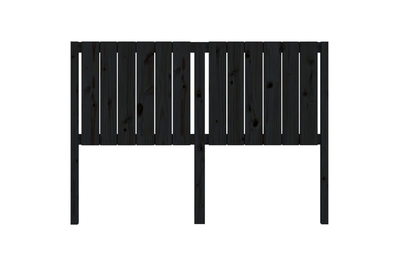 Sängynpääty musta 145,5x4x100 cm täysi mänty - Musta - Huonekalut - Sänky - Sängyn lisävarusteet & sängynpäädyt - Sängynpääty