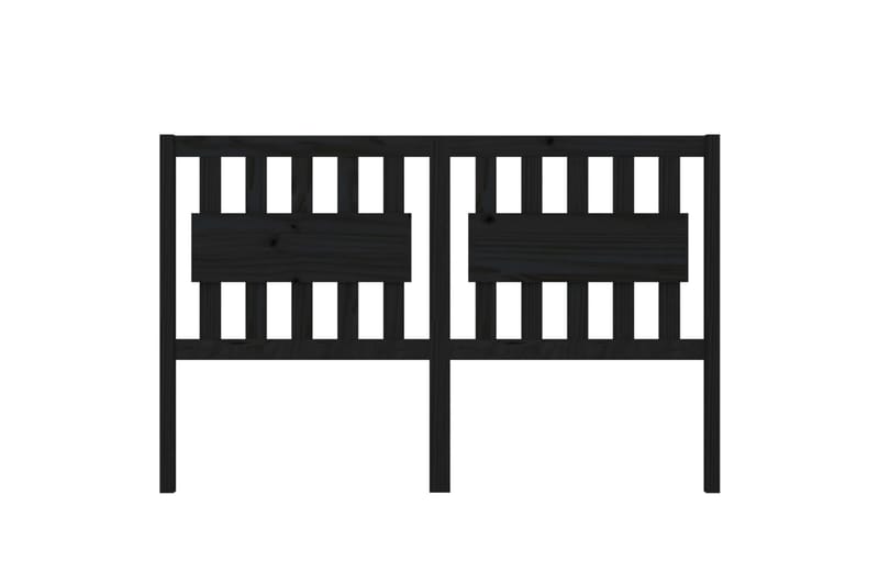 Sängynpääty musta 155,5x4x100 cm täysi mänty - Musta - Huonekalut - Sänky - Sängyn lisävarusteet & sängynpäädyt - Sängynpääty