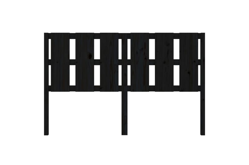 Sängynpääty musta 155,5x4x100 cm täysi mänty - Musta - Huonekalut - Sänky - Sängyn lisävarusteet & sängynpäädyt - Sängynpääty
