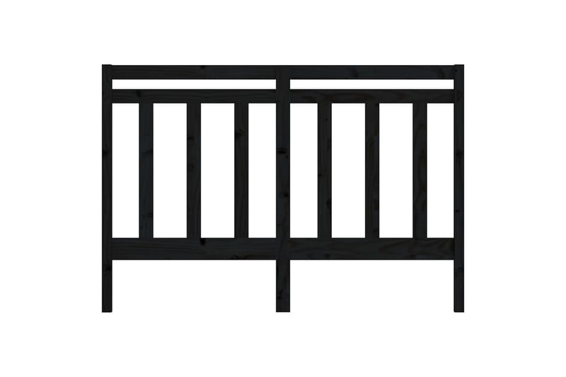 Sängynpääty musta 156x4x100 cm täysi mänty - Musta - Huonekalut - Sänky - Sängyn lisävarusteet & sängynpäädyt - Sängynpääty