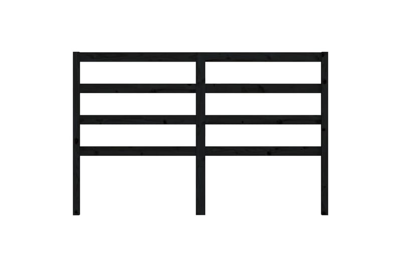 Sängynpääty musta 156x4x100 cm täysi mänty - Musta - Huonekalut - Sänky - Sängyn lisävarusteet & sängynpäädyt - Sängynpääty