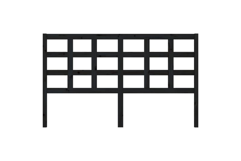 Sängynpääty musta 165,5x4x100 cm täysi mänty - Musta - Huonekalut - Sänky - Sängyn lisävarusteet & sängynpäädyt - Sängynpääty