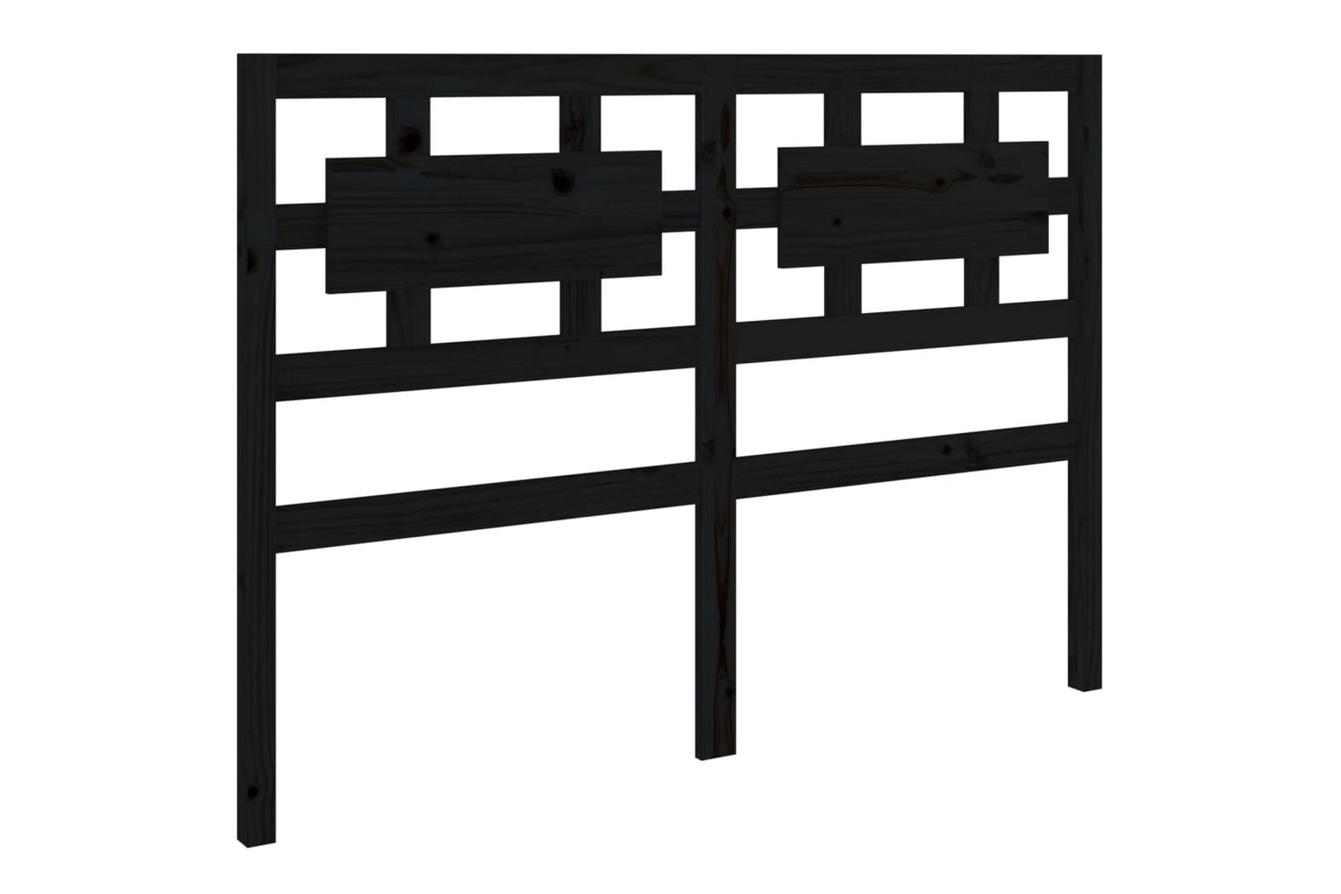 Sängynpääty musta 165,5x4x100 cm täysi mänty - Musta - Huonekalut - Sänky - Sängyn lisävarusteet & sängynpäädyt - Sängynpääty