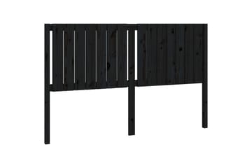 Sängynpääty musta 165,5x4x100 cm täysi mänty - Musta - Huonekalut - Sänky - Sängyn lisävarusteet & sängynpäädyt - Sängynpääty