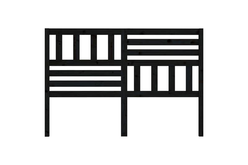 Sängynpääty musta 166x4x100 cm täysi mänty - Musta - Huonekalut - Sänky - Sängyn lisävarusteet & sängynpäädyt - Sängynpääty