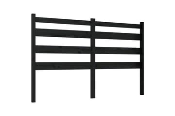 Sängynpääty musta 166x4x100 cm täysi mänty - Musta - Huonekalut - Sänky - Sängyn lisävarusteet & sängynpäädyt - Sängynpääty