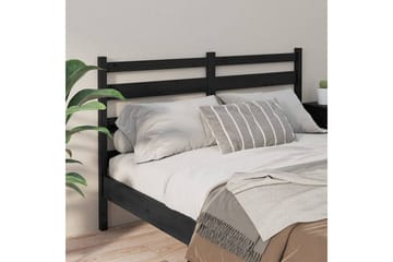 Sängynpääty musta 166x4x100 cm täysi mänty - Musta - Huonekalut - Sänky - Sängyn lisävarusteet & sängynpäädyt - Sängynpääty