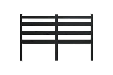 Sängynpääty musta 166x4x100 cm täysi mänty - Musta - Huonekalut - Sänky - Sängyn lisävarusteet & sängynpäädyt - Sängynpääty