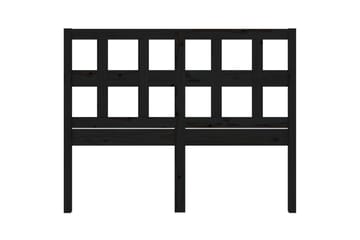 Sängynpääty musta 185,5x4x100 cm täysi mänty - Musta - Huonekalut - Sänky - Sängyn lisävarusteet & sängynpäädyt - Sängynpääty