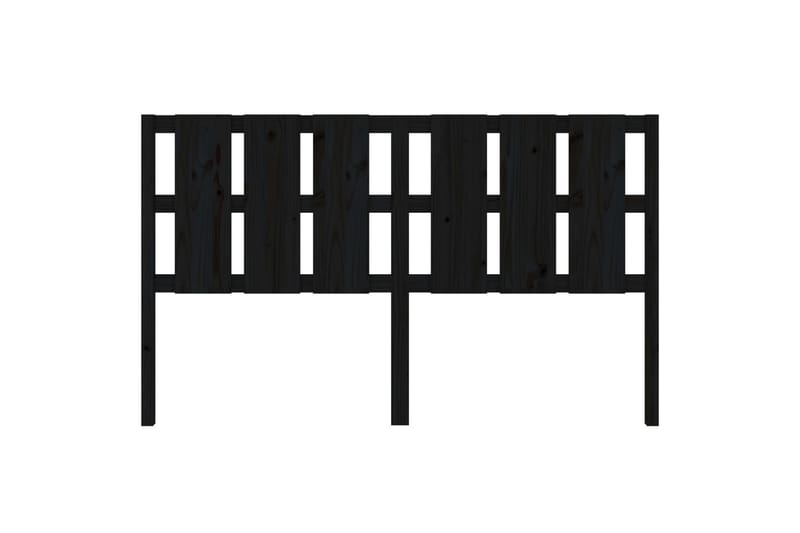 Sängynpääty musta 185,5x4x100 cm täysi mänty - Musta - Huonekalut - Sänky - Sängyn lisävarusteet & sängynpäädyt - Sängynpääty