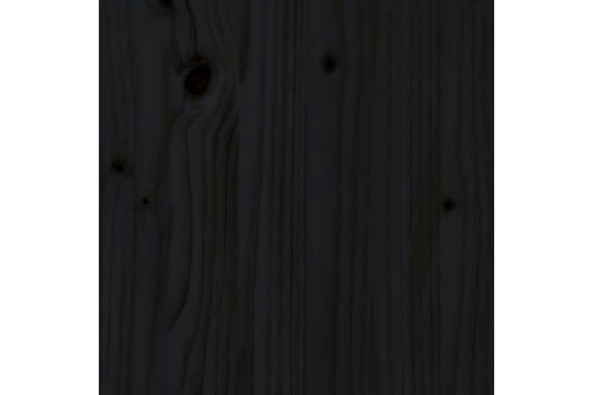 Sängynpääty musta 186x4x100 cm täysi mänty - Musta - Huonekalut - Sänky - Sängyn lisävarusteet & sängynpäädyt - Sängynpääty