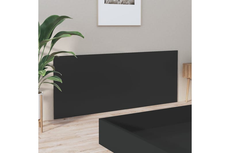 Sängynpääty musta 200x1,5x80 cm tekninen puu - Musta - Huonekalut - Sänky - Sängyn lisävarusteet & sängynpäädyt - Sängynpääty