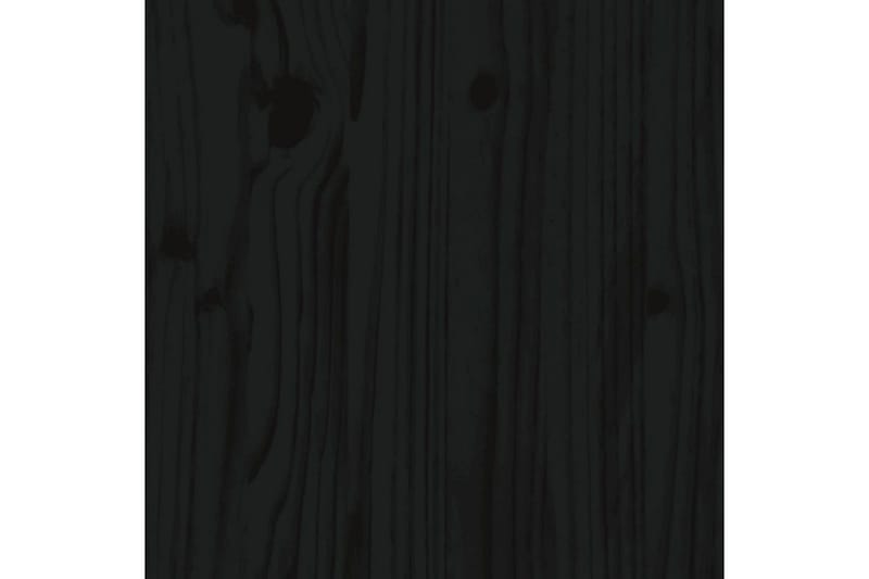 Sängynpääty musta 206x4x104 cm täysi mänty - Musta - Huonekalut - Sänky - Sängyn lisävarusteet & sängynpäädyt - Sängynpääty