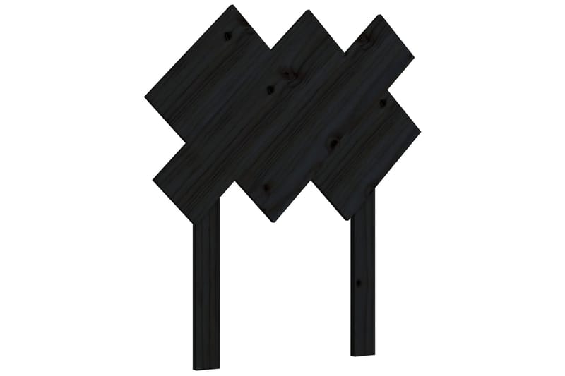 Sängynpääty musta 72,5x3x81 cm täysi mänty - Musta - Huonekalut - Sänky - Sängyn lisävarusteet & sängynpäädyt - Sängynpääty