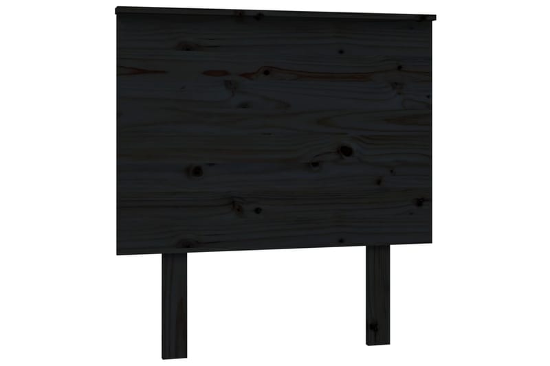 Sängynpääty musta 79x6x82,5 cm täysi mänty - Musta - Huonekalut - Sänky - Sängyn lisävarusteet & sängynpäädyt - Sängynpääty