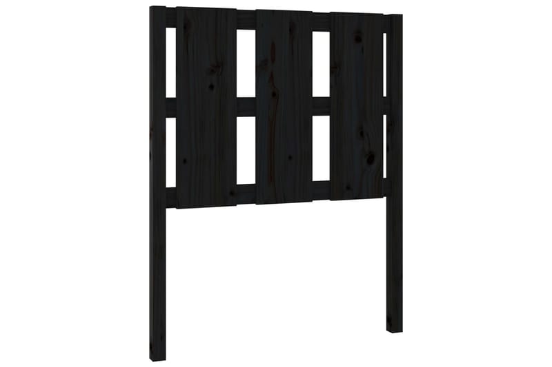 Sängynpääty musta 80,5x4x100 cm täysi mänty - Musta - Huonekalut - Sänky - Sängyn lisävarusteet & sängynpäädyt - Sängynpääty