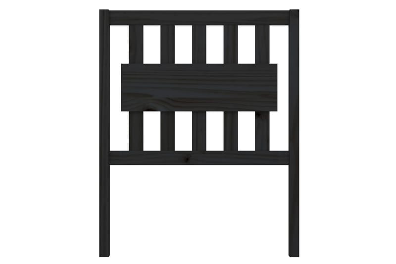 Sängynpääty musta 80,5x4x100 cm täysi mänty - Musta - Huonekalut - Sänky - Sängyn lisävarusteet & sängynpäädyt - Sängynpääty