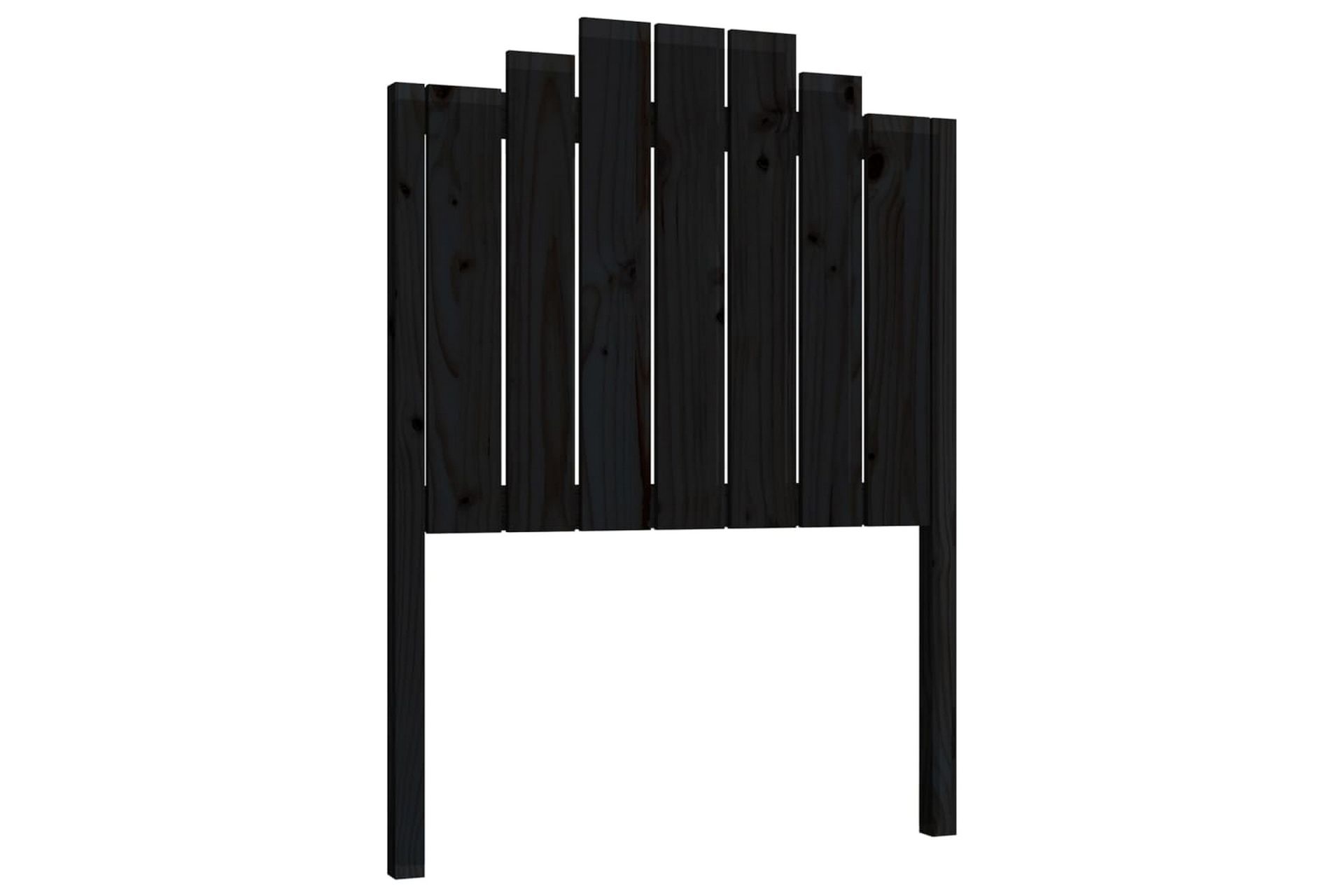 Sängynpääty musta 81x4x110 cm täysi mänty - Musta - Huonekalut - Sänky - Sängyn lisävarusteet & sängynpäädyt - Sängynpääty
