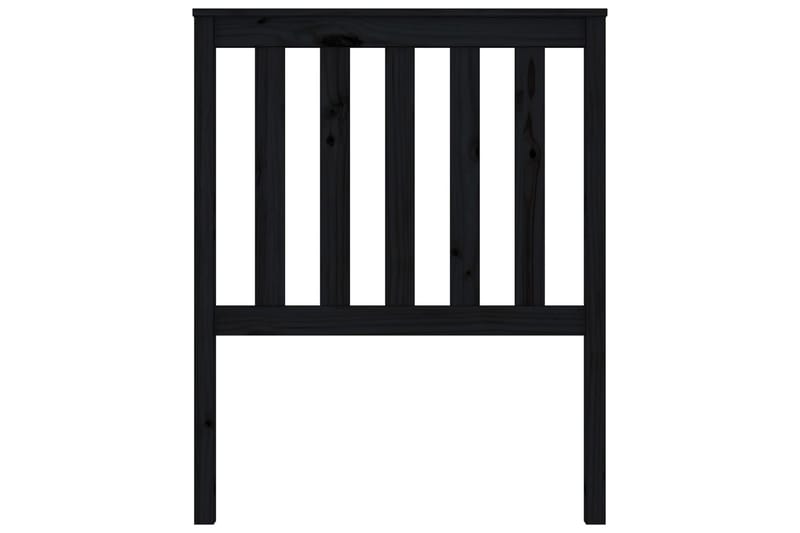 Sängynpääty musta 81x6x101 cm täysi mänty - Musta - Huonekalut - Sänky - Sängyn lisävarusteet & sängynpäädyt - Sängynpääty