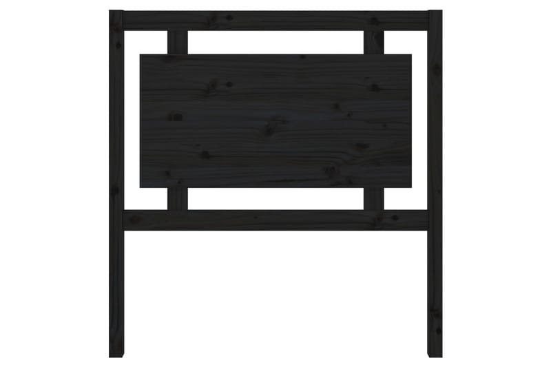 Sängynpääty musta 95,5x4x100 cm täysi mänty - Musta - Huonekalut - Sänky - Sängyn lisävarusteet & sängynpäädyt - Sängynpääty