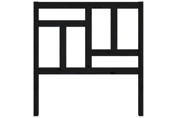 Sängynpääty musta 95,5x4x100 cm täysi mänty - Musta - Huonekalut - Sänky - Sängyn lisävarusteet & sängynpäädyt - Sängynpääty