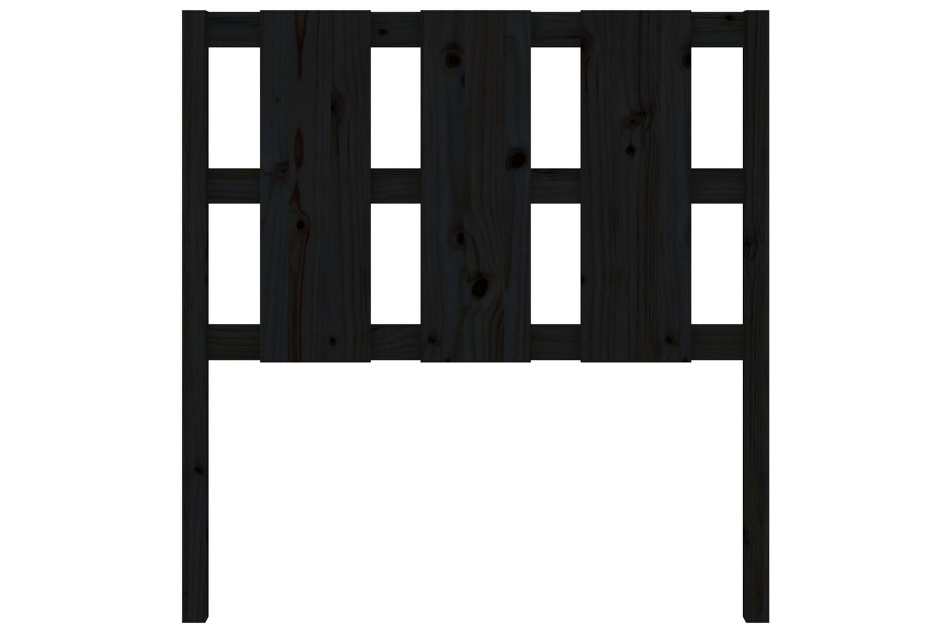 Sängynpääty musta 95,5x4x100 cm täysi mänty - Musta - Huonekalut - Sänky - Sängyn lisävarusteet & sängynpäädyt - Sängynpääty