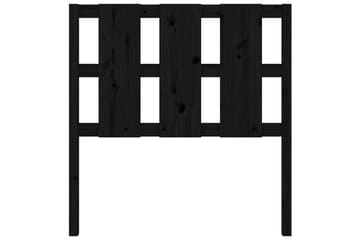 Sängynpääty musta 95,5x4x100 cm täysi mänty - Musta - Huonekalut - Sänky - Sängyn lisävarusteet & sängynpäädyt - Sängynpääty