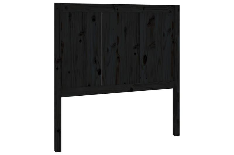 Sängynpääty musta 95,5x4x100 cm täysi mänty - Musta - Huonekalut - Sänky - Sängyn lisävarusteet & sängynpäädyt - Sängynpääty