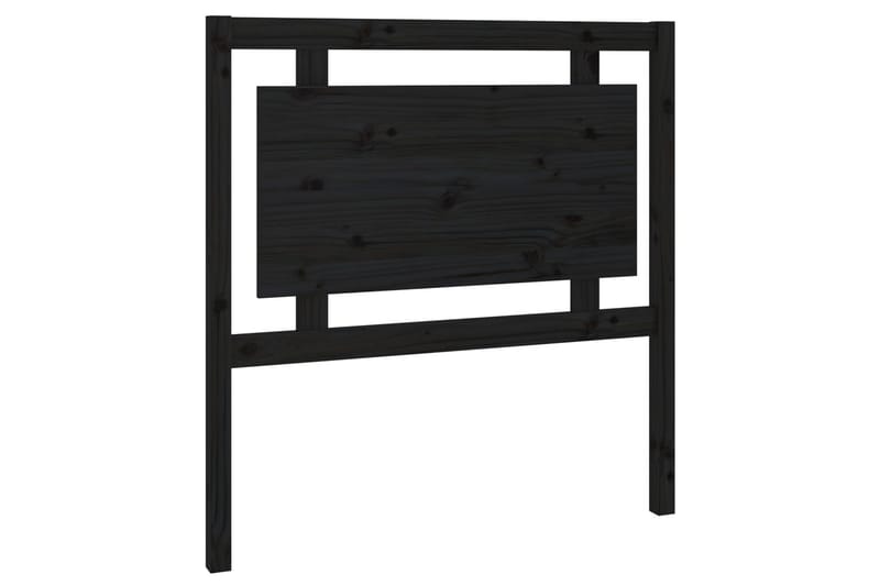 Sängynpääty musta 95,5x4x100 cm täysi mänty - Musta - Huonekalut - Sänky - Sängyn lisävarusteet & sängynpäädyt - Sängynpääty