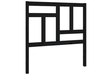 Sängynpääty musta 95,5x4x100 cm täysi mänty - Musta - Huonekalut - Sänky - Sängyn lisävarusteet & sängynpäädyt - Sängynpääty