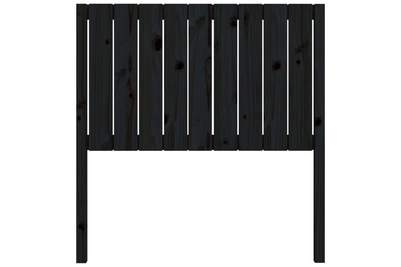 S�ängynpääty musta 95,5x4x100 cm täysi mänty - Musta - Huonekalut - Sänky - Sängyn lisävarusteet & sängynpäädyt - Sängynpääty