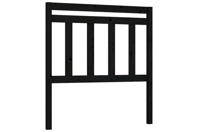 Sängynpääty musta 96x4x100 cm täysi mänty - Musta - Huonekalut - Sänky - Sängyn lisävarusteet & sängynpäädyt - Sängynpääty