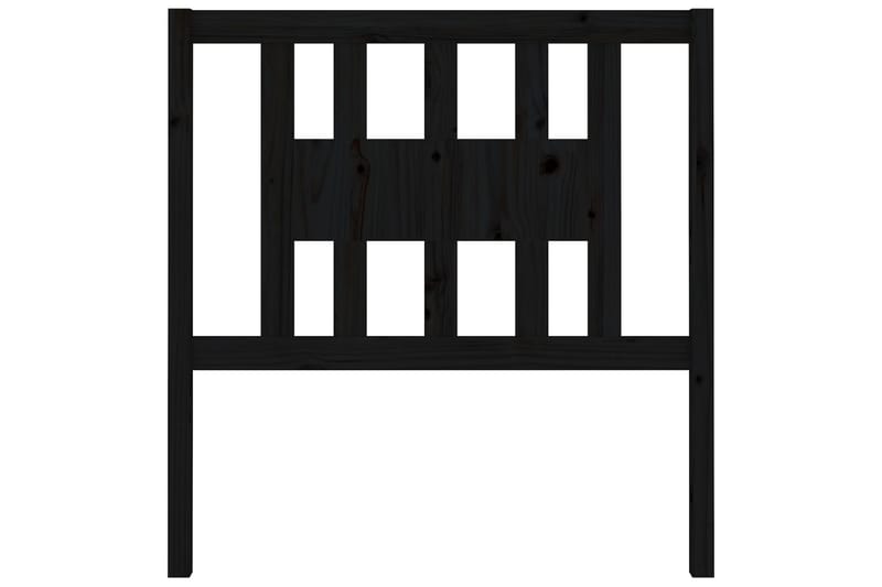 Sängynpääty musta 96x4x100 cm täysi mänty - Musta - Huonekalut - Sänky - Sängyn lisävarusteet & sängynpäädyt - Sängynpääty